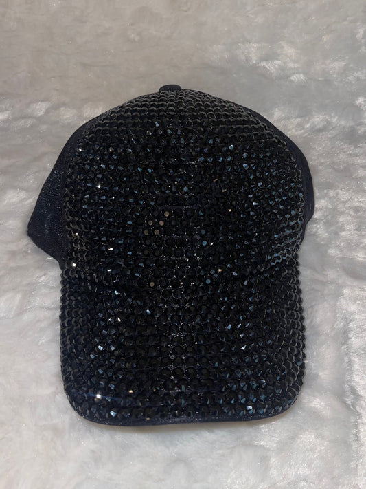 Black Bedazzled Hat