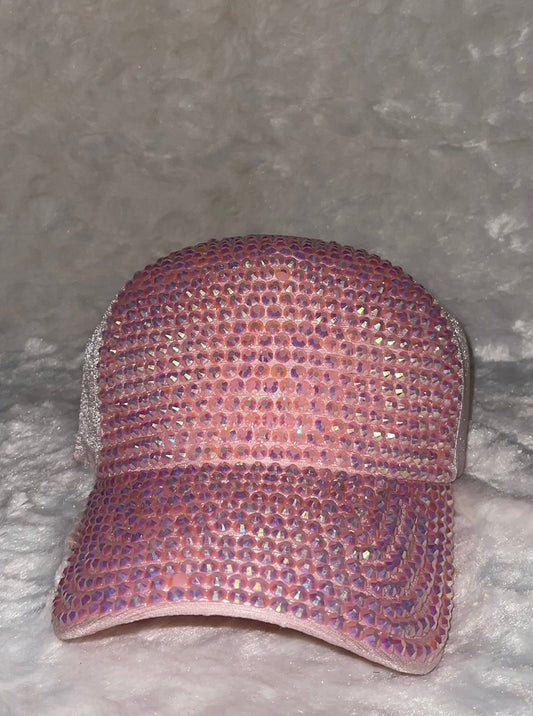 Pink Bedazzled Hat