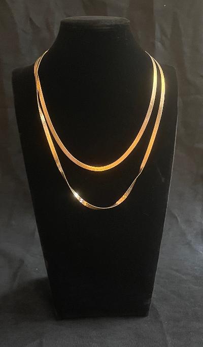 Gold Double Layered Fashion Necklace