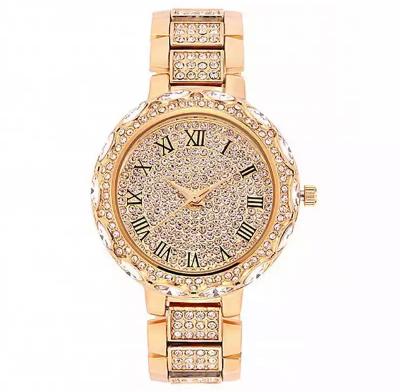 Gold Bedazzled Watch